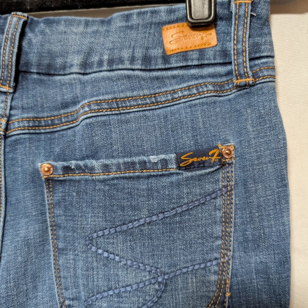 Seven7 Tummyless High Rise Skinny Jeans Stretch Smoothing Cotton Denim Women's 8 - Picture 6 of 10